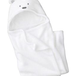 Brandonn Flannel Baby Blanket Bear Design - White-image-51