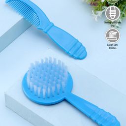 Zoe Hair Brush & Comb Grooming Set - Blue-17