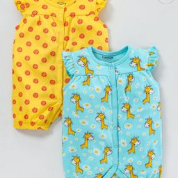 Babyoye Sleeveless Rompers Set of 2 - Blue Yellow-picture-36
