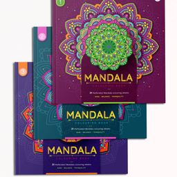 Target Publication Pvt Ltd Mandala Colouring Book Pack of 3 - English-26