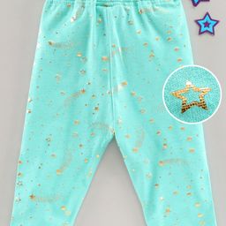 Little Kangaroos Full Length Star Print Leggings - Blue-image-36