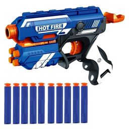 VGRASSP Manual Foam Blaster Gun Toy with 10 Bullets - Blue-19