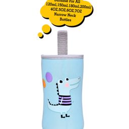 The Little Lookers Plush Bottle Cover Blue - Fits 120 ml, 150 ml, & 240 ml Bottle-24