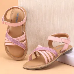 Babyoye Sandals With Buckle Closure - Pink-picture-38