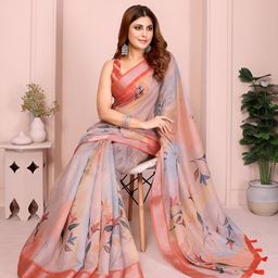 TANU CREATIONS Floral Printed Saree-picture-30