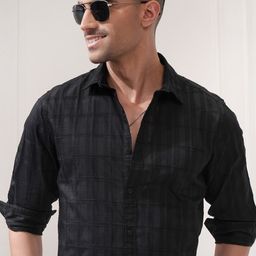 LOCOMOTIVE Luxe Men Dobby Casual Regular Fit Shirt-image-27