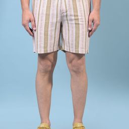 Crimsoune Club Men Striped Slim Fit Technology Shorts-image-88