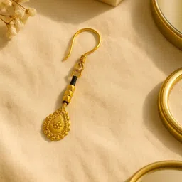 Unravel India Artificial Beaded Teardrop Shaped Drop Earrings-picture-10