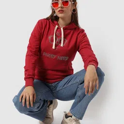 Campus Sutra Women Hooded Sweatshirt-picture-5