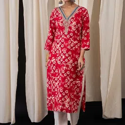 Anouk Women Floral Embroidered Thread Work Kurta-picture-44