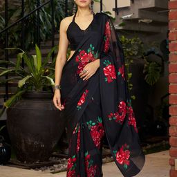 Sitanjali Women Floral Satin Bagh Saree-picture-17