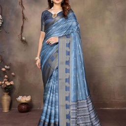 Varanga Woven Design Zari Silk Cotton Saree-picture-26