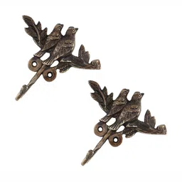 IndianShelf Bronze 2 Pieces Brass Birds Key Holder Hangers-image-42