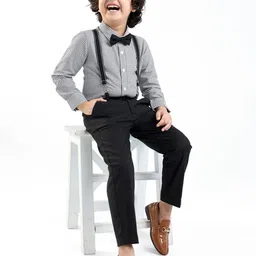 Mark & Mia Boys Checked Shirt with Trousers-image-33