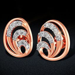 Joyalukkas Twisty Oval Diamond Earrings -2.792 gm-image-71