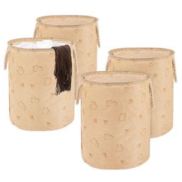 Kuber Industries Khaki Set of 4 Regular Multi-Utility Organisers-34