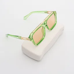 PELLE LUXUR Unisex Rectangle Sunglasses with UV Protected Lens PL25GS317-image-28