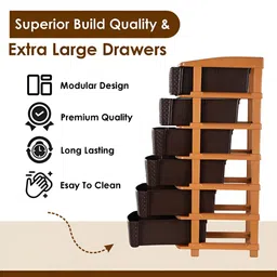 Aura Brown Set of 1 Regular Multi-Utility Organisers image 5