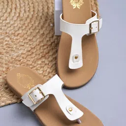 Stylestry Women Open Toe Flats with Buckles-image-96