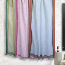 Aura Yellow & Pink 3 Cotton 210 GSM Bath Towel-picture-58