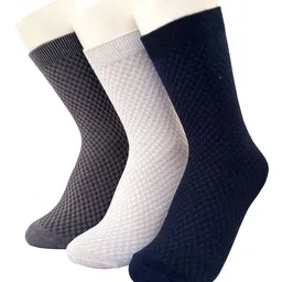 Alexvyan Men Pack Of 3 Patterned Calf-Length Socks-13