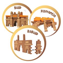 imagimake Imagi Make Mapology Monuments Of India Multicolour - 130+ pieces image 3