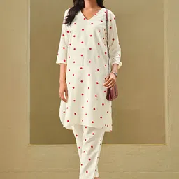 Sangria Embroidered Pure Cotton Kurta Sets-picture-30