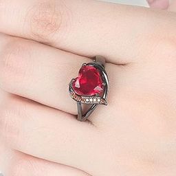 Heer Collection Platinum-Plated Stone-Studded Finger Ring-image-40