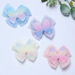 FUNKRAFTS Girls Set of 4 Embellished Alligator Hair Clip-image-75