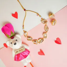 VIRAASI Set Of 3 Valentine Jewelry Set And Teddy-image-28