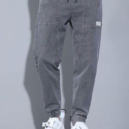 HERE&NOW Men Regular Fit Mid-Rise Low Distress Jeans-picture-33