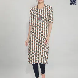 Anouk Rustic Women Pack of 2 Ethnic Motifs Printed Kurta-picture-4