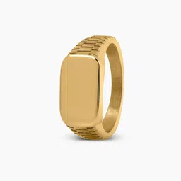 SWASHAA Men Argo Crest Band Signet Ring-picture-18