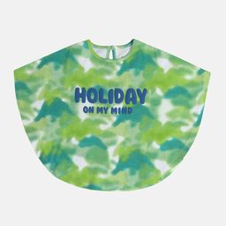 MINI KLUB Girls Typography Printed Batwing Sleeve Cotton Top-image-86