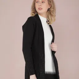 Crimsoune Club Self Design Longline Open Front Shrug image 3