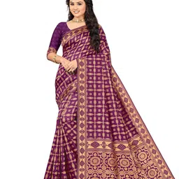 Maroosh Woven Design Zari Banarasi Saree-image-70