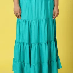 theRebelinme Plus Size A-Line Tiered Skirt-image-69