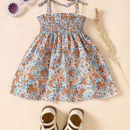 YK Girls Floral Printed Fit & Flare Dress-picture-32