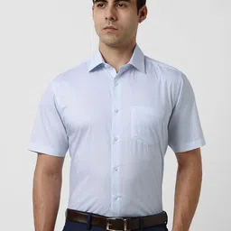 Van Heusen Men Printed Spread Collar Cotton Formal Shirt-picture-15