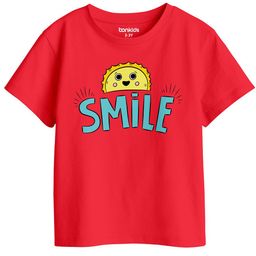 BonOrganik Girls Graphic Printed Round Neck Cotton T-shirt-image-86