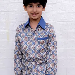 Twisha Boys Standard Opaque Printed Casual Shirt-image-22