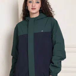 HOUSE OF VEDAS Women Colourblocked Windcheater and Water Resistant Outdoor Sporty Jacket-picture-40