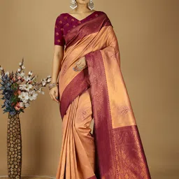 HI FI NX Floral Art Silk Kanjeevaram Saree-image-71