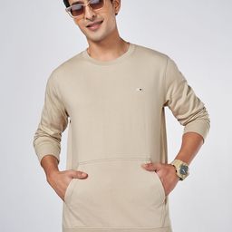 Urban Ranger by pantaloons Men Round Neck Cotton Sweatshirt-image-35