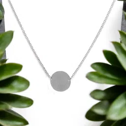 DressBerry Girls 925 Sterling Silver Circular Pendant with Chain-image-19
