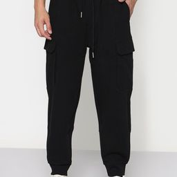 SHOWOFF Men Comfort Low-Rise Cotton Joggers Trousers-image-97