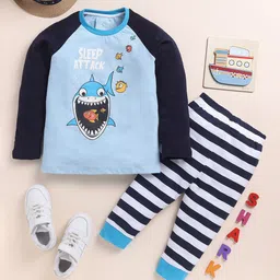 YK Boys Graphic Printed Pure Cotton Night suit-picture-31