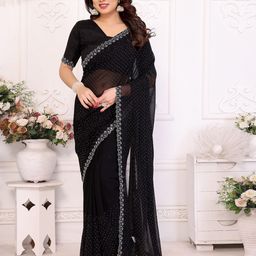 Moda Rapido Embellished Sequinned Satin Saree-picture-19