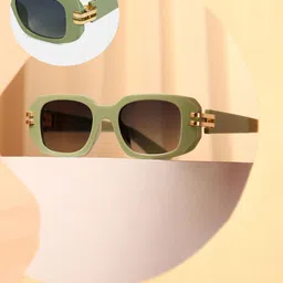 HAUTE SAUCE by Campus Sutra Women Rectangle Sunglasses with Polarised Lens-67