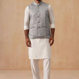Jompers Men Floral Regular Kurta with Pyjamas-image-93